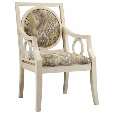 Lisbon Antique White Pattern Chair